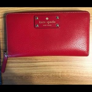 Red Kate Spade Wallet